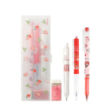 Andstal Cartoon Strawberry Series Stationary Gift set Six-piece suit Stationary Set Box For School Supplies